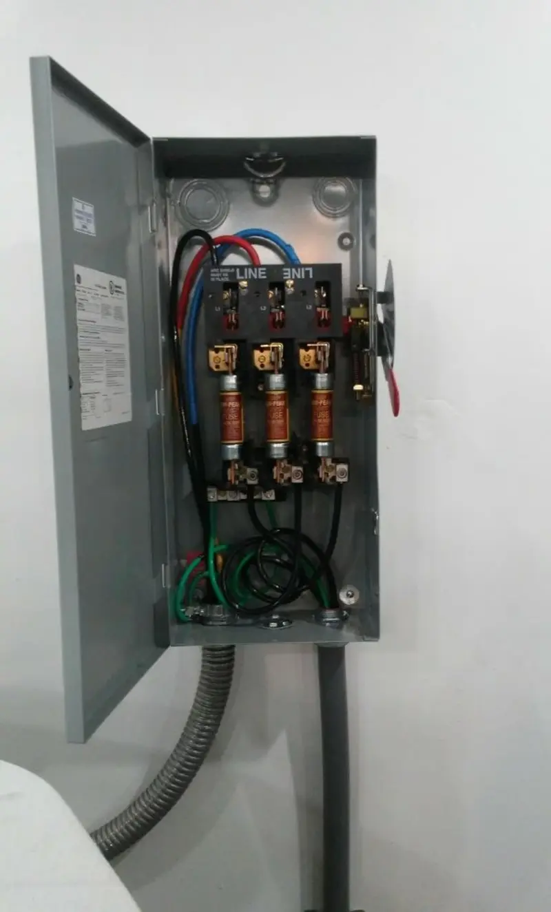 Three-phase disconnect switch installed for Electrical Wiring & Rewiring in Artondale